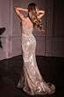LaDivine CD763 Removable Overskirt Illusion Corset Dress