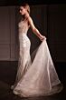 LaDivine CD763 Removable Overskirt Illusion Corset Dress