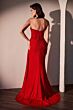 Ladivine CD770 Side Overskirt Asymmetric Waist Strapless Dress