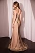 Ladivine CD779 Geometric Corset Spaghetti Straps Dress