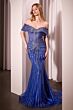 Ladivine CD785 Sweetheart Neck Removable Sleeve Dress