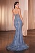 Ladivine CD794 Illusion Bodice Sweetheart Neck Dress