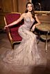 Ladivine CD795 Plunging Neck Spaghetti Strap Dress