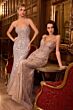 Ladivine CD795 Plunging Neck Spaghetti Strap Dress