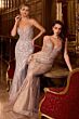 Ladivine CD795 Plunging Neck Spaghetti Strap Dress