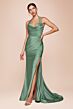 Ladivine CD796 Halter Neck Draped Bodice Dress