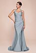 Ladivine CD796 Halter Neck Draped Bodice Dress