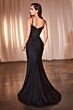 Ladivine CD798 Removable Sleeve Lace Bodice Dress