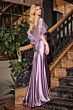 Ladivine CDS499 Sweetheart Neck Sheer Capelet Dress