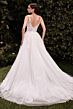 Ladivine CDS511W Lace Bodice Illusion Neckline Dress