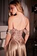 LaDivine CDS525 A-Line Satin Removable Off The Shoulder Dress
