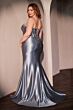 Ladivine CDS529C Corset Top Beaded Scoop Neck Plus Size Dress