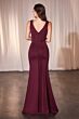 Ladivine CH377 Ruffle Slit Bateau Neck Sleeveless Dress