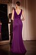Ladivine CH377 Ruffle Slit Bateau Neck Sleeveless Dress