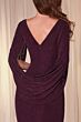 Ladivine CH386 Cowl Sleeve Draped Bodice Dress