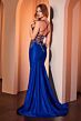 Ladivine CM372 Illusion Corset Lace-Up Dress