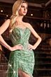Ladivine J872 Side Tail Strapless Corset Dress