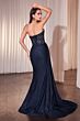 Ladivine J875 Sweetheart Neck Sheer Corset Bodice Dress