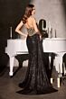 Ladivine J875 Sweetheart Neck Sheer Corset Bodice Dress