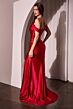 Ladivine J877 Slit Skirt Off The Shoulder Dress