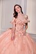 LaDivine 15731 Ruffle Off The Shoulder Lace Up Dress