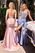 LaDivine C169 Side Tail Strapless Dress