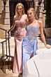 LaDivine C169 Side Tail Strapless Dress