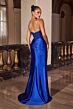 LaDivine C170 Beaded Corset Bodice Strapless Dress