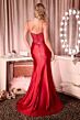 LaDivine C171 High Slit Sweetheart Neckline Dress