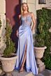 LaDivine C173 Side Tail Halter Neckline Dress