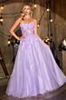 LaDivine C174 Scoop Neckline Strapless Dress