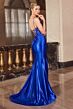 LaDivine CA112 Scoop Neckline Ruched Dress