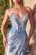 LaDivine CA113 Sweetheart Neckline Metallic Dress