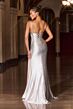 LaDivine CB163 Slit Skirt Plunging Neckline Dress