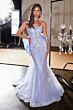 LaDivine CB167 Detachable Train Embellished Dress