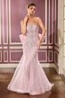 LaDivine CB167 Detachable Train Embellished Dress