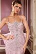 LaDivine CB167 Detachable Train Embellished Dress