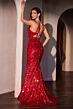 LaDivine CC0401B Corset Bodice Embellished Dress