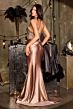 LaDivine CC0447 Drape Skirt Sweetheart Neckline Dress