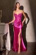 LaDivine CC0447 Drape Skirt Sweetheart Neckline Dress