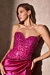 LaDivine CC0447 Drape Skirt Sweetheart Neckline Dress