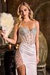 LaDivine CC0504 Sweetheart Neckline Lace-Up Dress