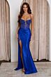 LaDivine CC0504 Sweetheart Neckline Lace-Up Dress
