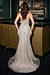 LaDivine CC2421 Plunging Neckline Embellished Dress