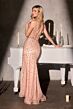 LaDivine CC3902 High Slit Sweetheart Neckline Dress