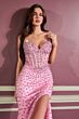 LaDivine CC3902 High Slit Sweetheart Neckline Dress