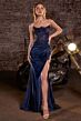 LaDivine CC463 High Slit Strapless Dress