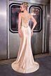 LaDivine CC490 Sweetheart Neckline Lace Up Dress