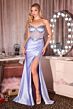 LaDivine CC490 Sweetheart Neckline Lace Up Dress