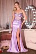 LaDivine CC490 Sweetheart Neckline Lace Up Dress